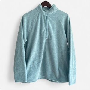Eddie Bauer Women’s Blue Quarter-Zip Fleece Size XL
